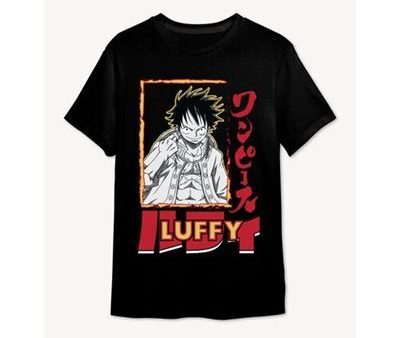 T-Shirt One Piece Mad Luffy - Preto - Tamanho M - Superplay For Discount