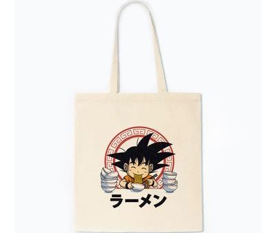 Saco de Ombro Tote Bag em Algodão Naruto Ramen Eater Discount