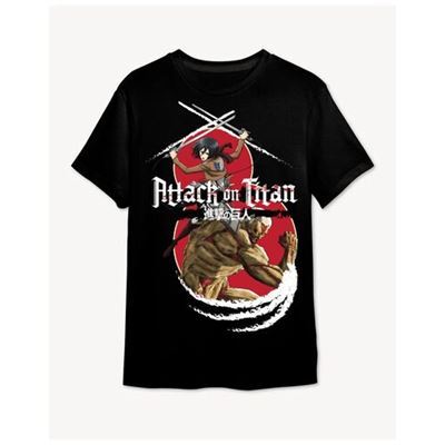 T-Shirt Attack on Titan Fight - Preto - Tamanho L - Superplay Fashion