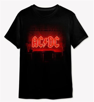 T-Shirt AC DC Power Up Amp - Preto - Tamanho L - Superplay Sale