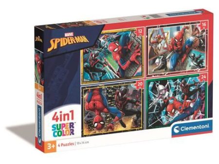 Puzzle Super Color 4 em 1: Marvel Spider-Man - Clementoni For Sale